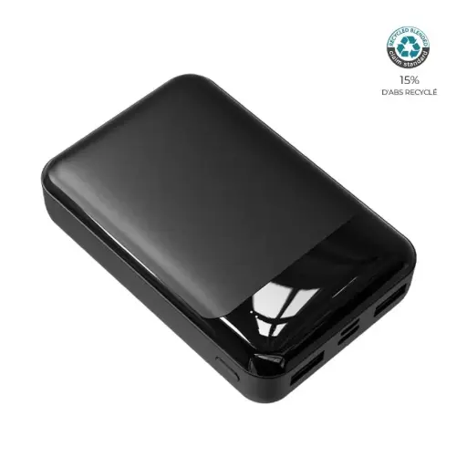 [BTE897-133] Batterie de secours 10 000 mAh en ABS recyclé